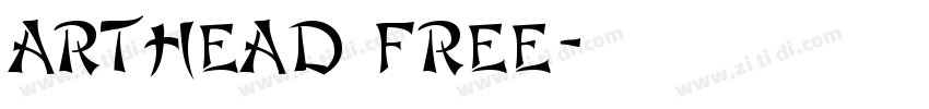 Arthead FREE字体转换